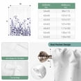 thumbnail image 6 of Purple Spring Floral Balloon Curtains 63 Inch Length for Living Room/Bedroom, Watercolor Elegant Pastoral Flowers Rod Pocket Privacy Door Curtains Decorative Tie Up Shade for Window 52"x63", 6 of 8
