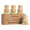 thumbnail image 1 of Juego de cepillos para platos ÖkoStamm Bamboo con cerdas de sisal (paquete de 4), 1 of 7