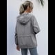 thumbnail image 4 of Impermeables para Mujer, Impermeables, Resistentes Al Viento, Ajustables, con Capucha y Bolsillos. Gris Oscuro XL, 4 of 9