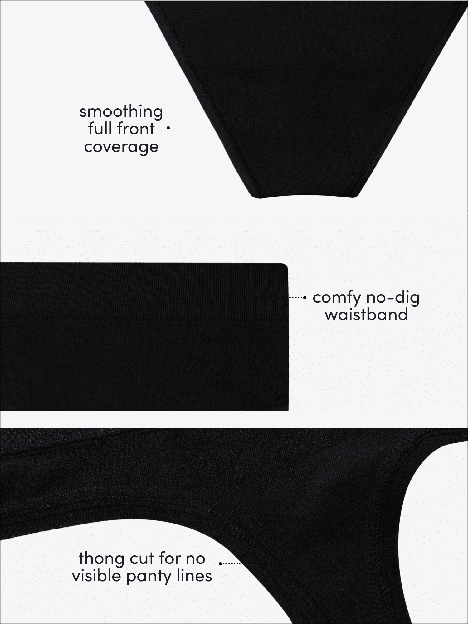 Fit for Me by Fruit of the Loom Women's Plus Size Seamless Thong, 2-Pack, Sizes 1X-4X