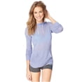 thumbnail image 1 of Sudadera con capucha Aeropostale de punto a rayas para mujer azul pequeña, 1 of 2