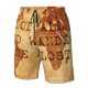 thumbnail image 4 of Fotbe Not All Those Who Wander Are Lost2 Trajes de Baño Estampados para Hombre, Shorts de Verano de Secado Rápido, Ropa de Playa, Bañadores-Large, 4 of 6