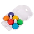 thumbnail image 3 of Baby Wooden Rainbow Blocks Matte Sphere Marcaron Balls Educational Early Learning Developmental Toy - 2, 3 of 3