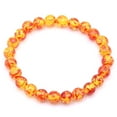 thumbnail image 5 of opvise 8mm/10mm Artificial Amber Stone Round Beaded Bracelet Men Women Stretch Bangle, 5 of 8