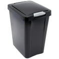 Sterilite 10439004 7.5 Gallon TouchTop Wastebasket with Titanium Latch