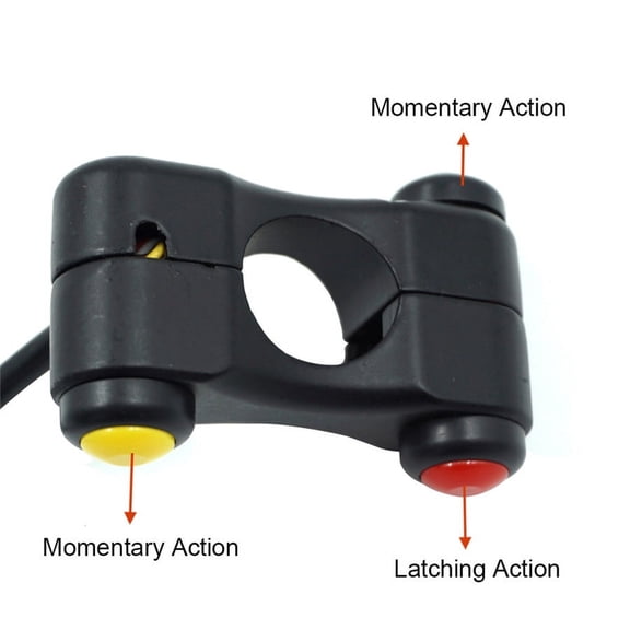 12V Universal 7/8" 22mm Motorcycle ATV Handlebar Headlight Horn Switch 3-Buttons