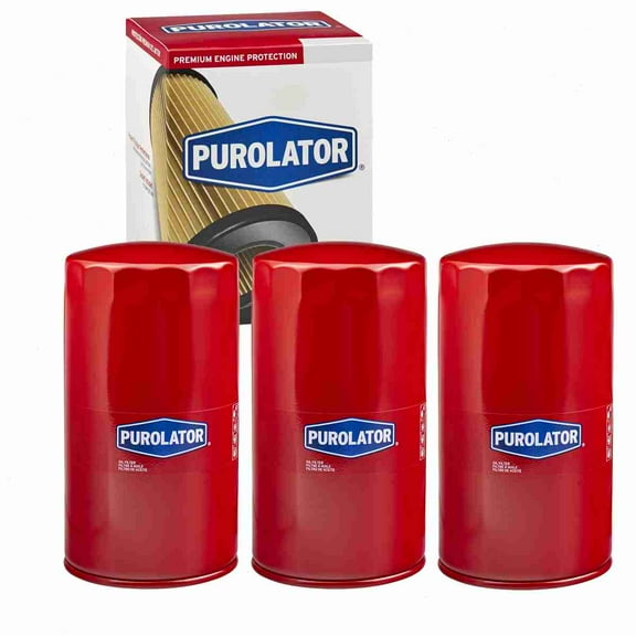 3 pc Purolator L45335 Engine Oil Filters for 61607 Oil Change Lubricant Filters Fits select: 2013-2023 RAM 2500, 1994-2012 DODGE RAM 2500