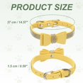 thumbnail image 2 of Mumup Cute Dog Collar with Bling Rhinestone, Bling Dog Collar Adjustable Leather Diamond Sparkling Jewel Accessories  Intended for Teacup/Cat/Small Medium Large Pet, 2 of 7