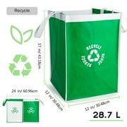 Apooke Kitchen Separate Recycling Waste Bin Bags Recycle Garbage Trash Sorting Bins Organizer Waterproof Baskets Home Storage
