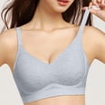 thumbnail image 2 of PMVFHDE Large Size Comfortable Breathable Smooth Bra for Women Daily Leisure Wear Seamless Non-Wired Supportive Full Coverage Underwear Light Blue - 40, 2 of 5