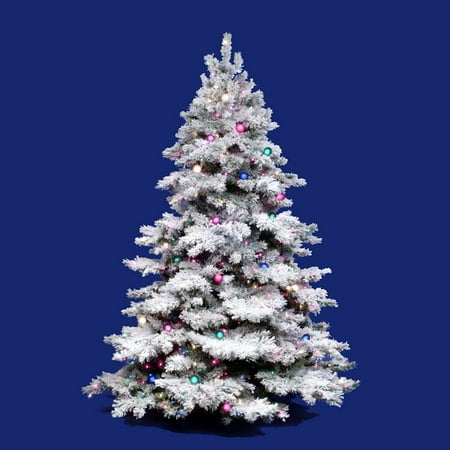 Vickerman Flocked Alaskan Clear Pre-lit Christmas Tree - Walmart.com Vickerman Flocked Alaskan Clear Pre-lit Christmas Tree - Vickerman Flocked Alaskan Clear Pre-lit Christmas Tree - Walmart.com