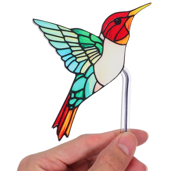 LOLIPPYY 2Pcs Acrylic Bird Decorative Garden Stakes for Outdoor Plant Pot Accessories