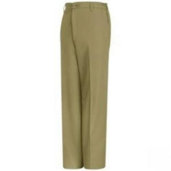 Red Kap PT60 Men's Elastic Insert Work Pant Khaki 42W x Unhemmed