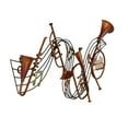 thumbnail image 6 of DecMode Brown Metal Musical Notes Wall Decor with Trumpets, 6 of 9