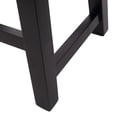 thumbnail image 7 of 24" Inch Solid Wood Saddle Bar Stool, Black, 7 of 7