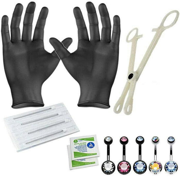 Professional Piercing Kit Multicolor Steel 14G Body