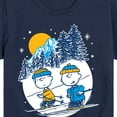 thumbnail image 3 of Peanuts - Charlie Brown And Linus Skiing - Toddler And Youth Short Sleeve Graphic T-Shirt, 3 of 6