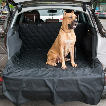 SUV Pet Cargo Liner Trunk Cover Waterproof Non-Slip Washable Material Extra Long Size Universal Fit with Bumper Flap 80” x 52”