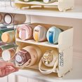 thumbnail image 3 of YAOMOBB Beverage Storage Rack Stackable Water Bottle Shelf Organizer for Kitchen Pantry, 3 of 7