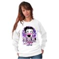 thumbnail image 3 of Betty Boop Hashtag Sassy Style Women Crewneck Sweatshirt Brisco Brands X, 3 of 6