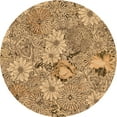 thumbnail image 1 of Ahgly Company Machine Washable Indoor Square Transitional Saddle Brown Area Rugs, 3' Square, 1 of 7
