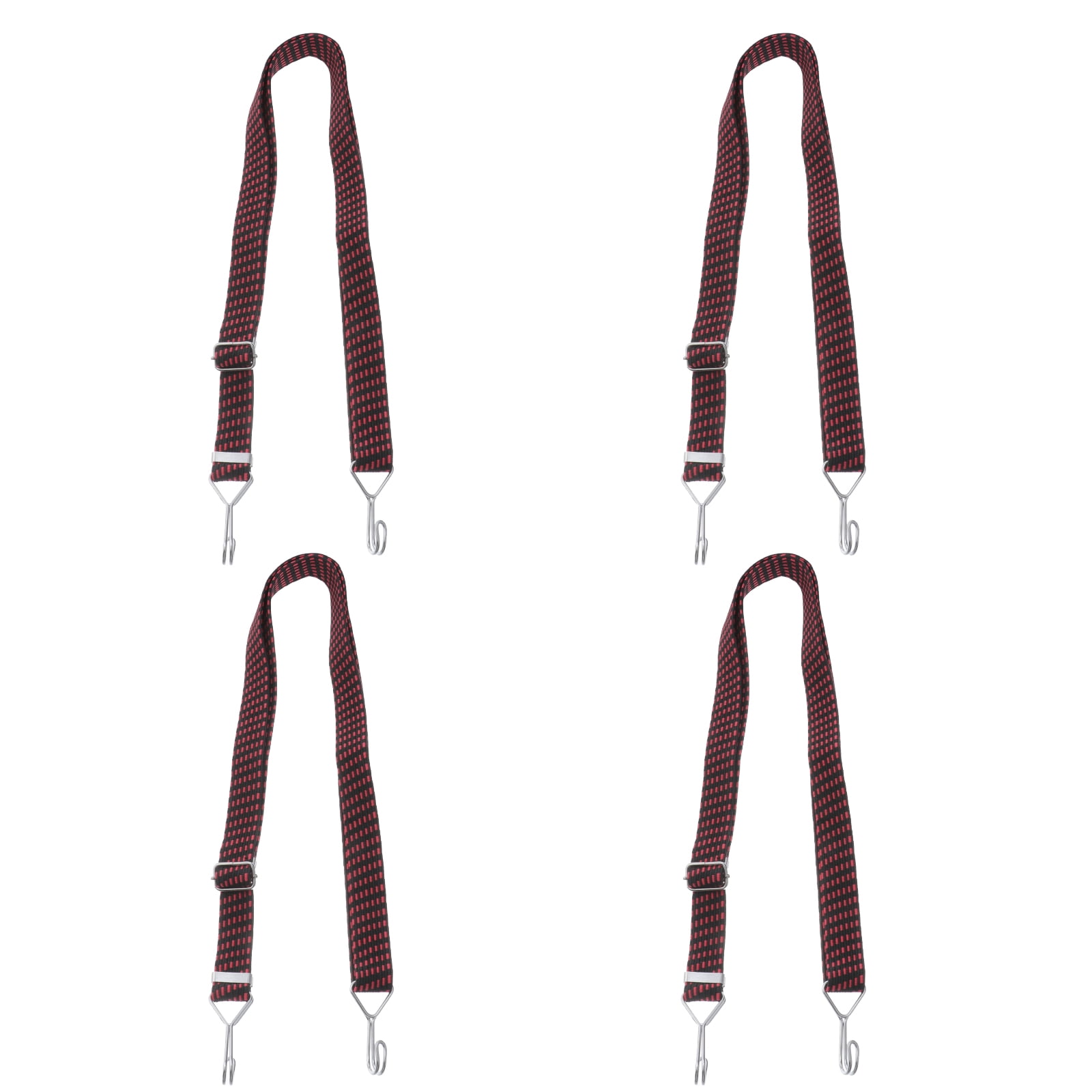 TAILTOSS Elastic Bungee Cords Red 4Pcs 200x3cm