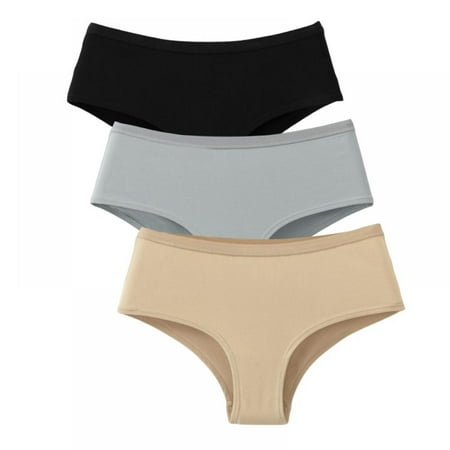 

Valcatch Cotton Panties for Women Bikini Underwear Hipster Underpants Breathable Briefs Pack