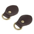 thumbnail image 1 of simhoa 2pcs PU Leather Handle Snap Buckles for Handbag Making Accessories Coffee, 1 of 8