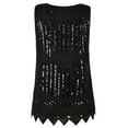 thumbnail image 2 of PrettyGuide Women's Sequin Top Flowy Sparkly Cocktail Tank Party Dressy Tops, 2 of 6