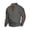 Dark Gray #0273, variant on Mens Textured Henley Sweater Long Sleeve Button Mock Neck Elbow Patch Casual Knit Pullover Top