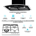 thumbnail image 2 of FLINE | Combo parrilla de gas y campana extractora 60 cm | Pared Botones | Negra | OP4AA60, 2 of 5