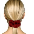 thumbnail image 3 of Scrunchies Cotton Knit Standard Size Ponytail Holder Made in USA Scrunchie King Maroon, 3 of 5