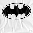 thumbnail image 2 of Batman Black Bat Women's T Shirt, White, Medium, 2 of 6