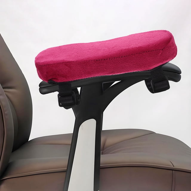 UPOUART 2Ud Cojines Para Reposabrazos De De Escritorio Rojo Oscuro Con Soporte Acolchonado Para Largas Sesiones