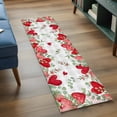 thumbnail image 3 of Valentines Love Heart 2'x6' Runner Rugs for Hallway Kitchen Bedside Non Slip, Eucalyptus Red Love Heart Grey Plaid Entryway Rug Runners with Rubber Backing, Long Carpet Runner for Laundry Room, 3 of 8