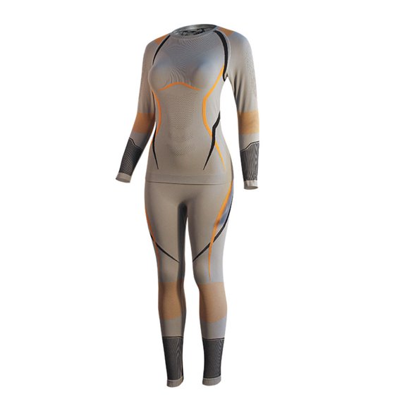 RXMEKW Thermal Underwear Set for Women Winter Tight-Fit Base Layer with Moisture-Wicking Fabric for Skiing Sports and Cold Weather Outdoor Activities