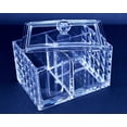 thumbnail image 2 of Clear Acrylic Cotton Swab & Cotton Pad Q tip Storage Holder, 2 of 3