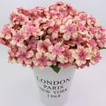 thumbnail image 2 of 1 Bouquet Artificial Hydrangea Flower Decoración De - champán, tal se describe Rosado, 2 of 9