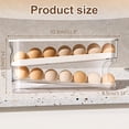 thumbnail image 3 of Rack,Auto Rolling Fridge Egg Organizer Saving Eggs Dispenser For Refrigerator Storager Home Egg Holder 1 Pack, 3 of 8