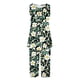 thumbnail image 4 of Conjunto de Verano para las Mujeres Impreso Cuello Redondo sin Mangas Y Pantalones, Casual Dos Piezas para las Mujeres, 4 of 9