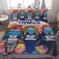 thumbnail image 1 of HAHDAXIA Street Graffiti Bedding Solid Comforter Set for All Seasons 3 Pieces(1 Comforter+2 Pillowcases) Soft Microfiber Bedding Set Queen(90"x90"), 1 of 7