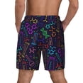 thumbnail image 2 of Lsque Mens Swim Trunks Chemistry Science Pattern - Bathing Suit Compression Liner - Beach Swim Shorts Swimwear - (S-3XL) - Stretch Quick Dry -Medium, 2 of 9