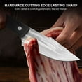 thumbnail image 3 of Chef Knife 4 Inch High Carbon Steel Forged Blade Full Tang with Sheath | Multipurpose Kitchen Cleaver for Meat, Fish, BBQ, Outdoor Camping, Hiking, Gift Box Included, 3 of 5