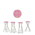 thumbnail image 1 of Best of Times 13169W2103GP-W Stargazer Bar Stools, Gold, Pink & White - Set of 4, 1 of 2
