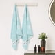 thumbnail image 4 of Juego de toallas de baño de 2 piezas de algodón REGALWOVEN, altamente absorbente y cómoda, toalla encantadora para baño azul_3 28' x 56', 4 of 7