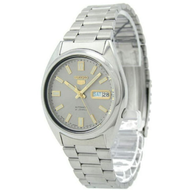 Seiko Men's 5 Automatic 21 Jewels SNXS75J1 Stainless Steel Watch Walmart.com