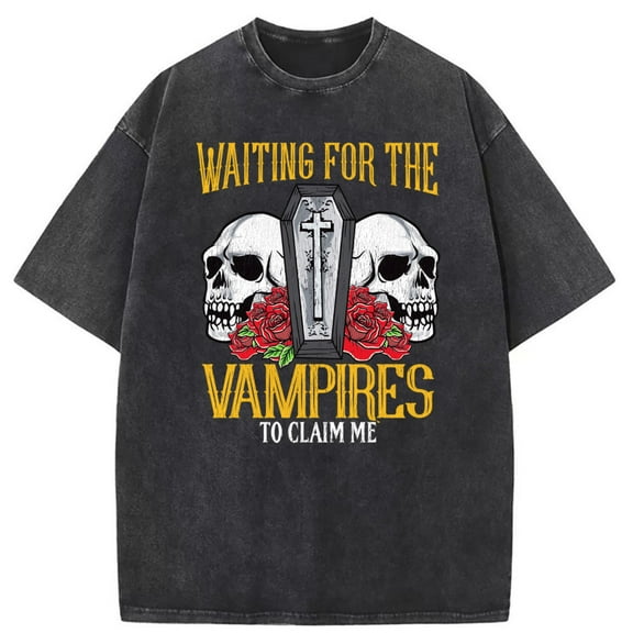 Washed Printed T-Shirts for Men and Women - Summer Tees with a Distressed Look - Casual Tops for Comfort and Style