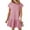 2# Light Pink, variant on Summer Dresses for Women Casual Ruffle Hem Shirt Dresses Comfy Cap Sleeve Solid Color Loose Fit Mini Dresses