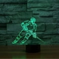 thumbnail image 2 of Hockey Games Toys 3D Illusion Night Light Lamp, Creative RGB Led, Christmas Birthday Decorations Gifts for Boys and Girls, Party Decor Gifts for Boys 8-12, 2 of 7