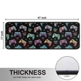 thumbnail image 5 of Kitchen Rugs Sets Of 2,Colorful Controllers Games Icons Black Pattern Anti Fatigue Kitchen Mat Rugs Non Slip Washable,Decorative Kitchen Floor Mats for Kitchen,Sink,Laundry,17"x47"+17"x47", 5 of 5